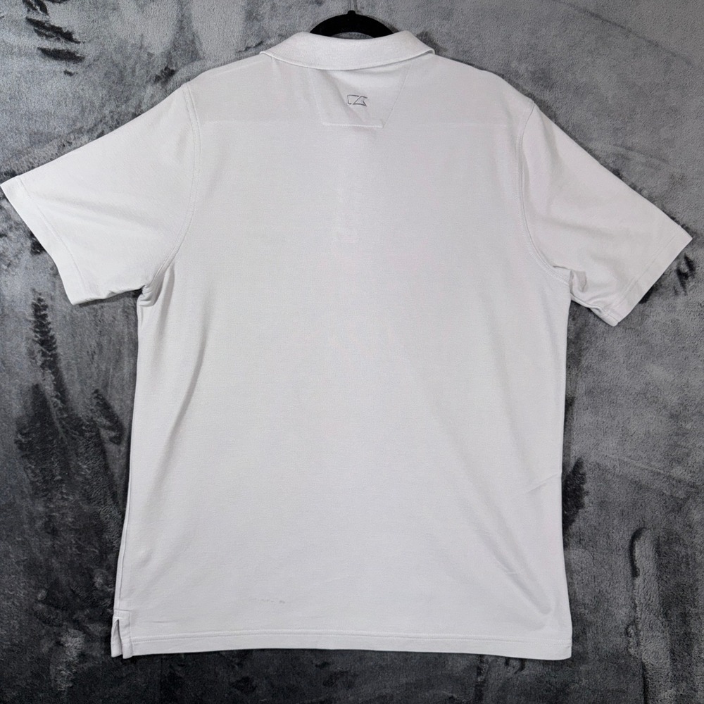 Cutter & Buck Mens Advantage Polo Shirt Light Grey Short Sleeve L MCK00158 - Picture 2 of 12